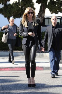 Heidi Klum is all smiles as she films a new show on Rodeo Drive in Beverly Hills