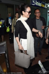 Celebrity Sightings At Nice Airport - The 67th Annual Cannes Film Festival