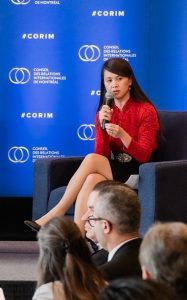 加拿大-东盟商业委员会驻加拿大主任Thi Be Nguyen腿穿肉丝袜主持会议（第4张/共8张）