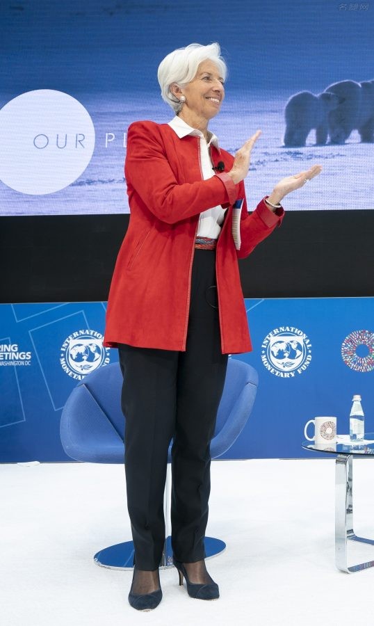 世界银行会议上Christine Lagarde的裤里丝（第5张/共6张）
