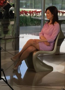 凤凰卫视主播许戈辉肉丝美腿采访潘石屹（第3张/共12张）
