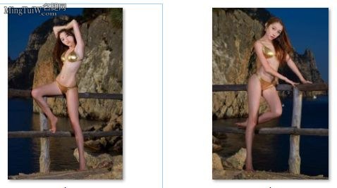 关晓彤穿泳装在美丽风景中拍写真展现无暇身材[合成]（第1张/共3张）