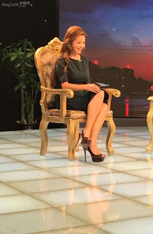 朱迅采访企业家现场秀出她的各种高跟鞋（第4张/共63张）