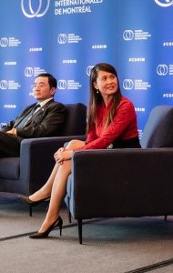 加拿大-东盟商业委员会驻加拿大主任Thi Be Nguyen腿穿肉丝袜主持会议（第5张/共8张）