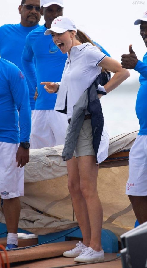 英国王妃Kate Middleton休闲装美腿外出（第6张/共8张）